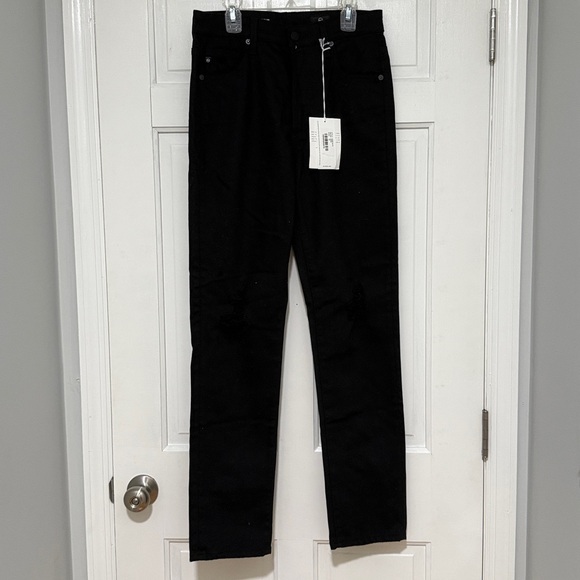 AG Alexxis Slim High-Rise Vintage Slim Black Jeans NWT - Picture 5 of 10